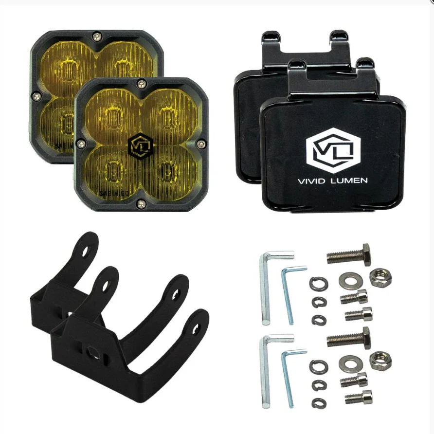 FNG 3 SAE | Yellow Street Legal Driving Lights (PAIR) | Vivid Lumen Industries - Image 2