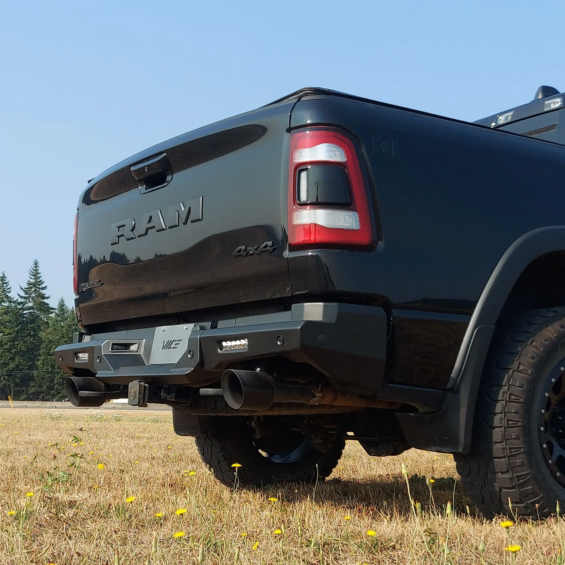 High Clearance MOD V2 Rear Bumper, 2019 - 2024 RAM 1500 DT & Rebel - Image 16